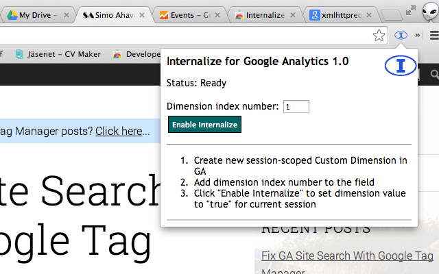 Internalize for Google Analytics chrome谷歌浏览器插件_扩展第2张截图