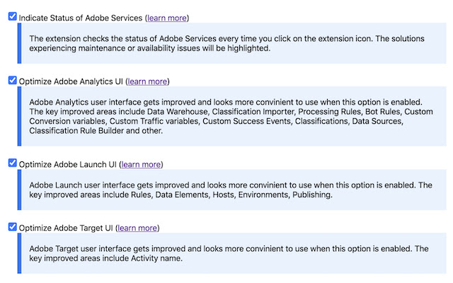 Adobe Experience Cloud Bookmarks chrome谷歌浏览器插件_扩展第4张截图