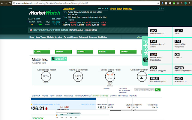 Stockal chrome谷歌浏览器插件_扩展第2张截图