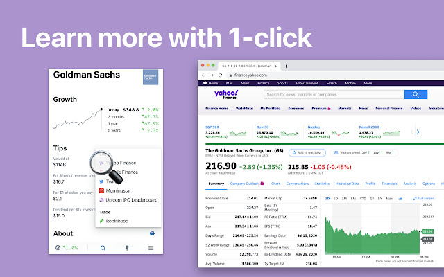 Stock Inspector - Discover Companies & ETFs chrome谷歌浏览器插件_扩展第4张截图