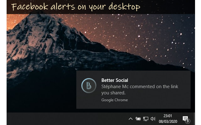 Better Social: Get Facebook Alerts & Fonts chrome谷歌浏览器插件_扩展第1张截图
