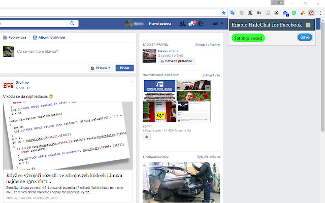 HideChat for Facebook chrome谷歌浏览器插件_扩展第3张截图
