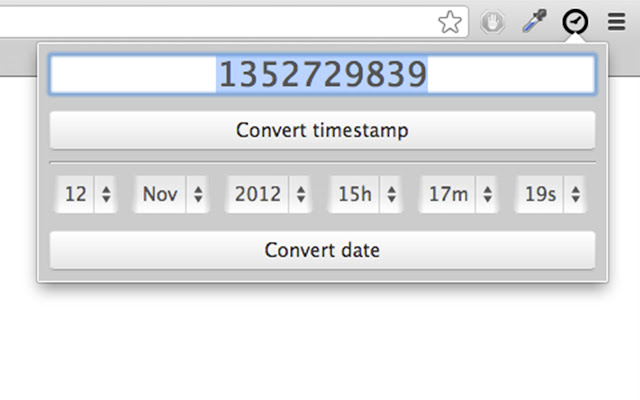 Timestamp Converter chrome谷歌浏览器插件_扩展第1张截图