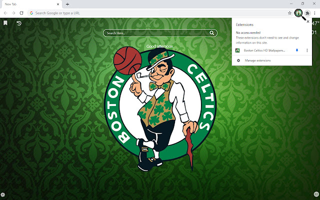 Boston Celtics HD Wallpapers New Tab chrome谷歌浏览器插件_扩展第2张截图