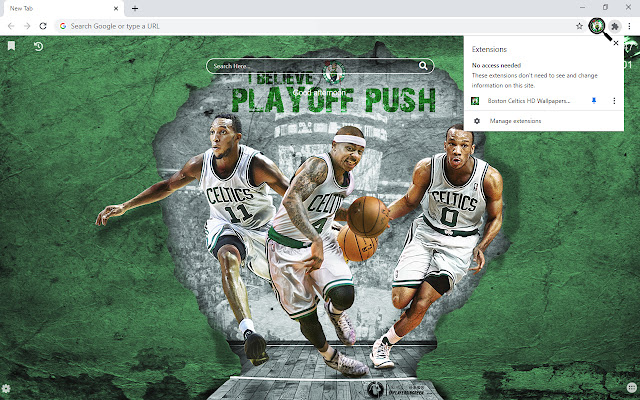 Boston Celtics HD Wallpapers New Tab chrome谷歌浏览器插件_扩展第3张截图