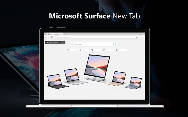 Microsoft Surface New Tab chrome谷歌浏览器插件_扩展第1张截图