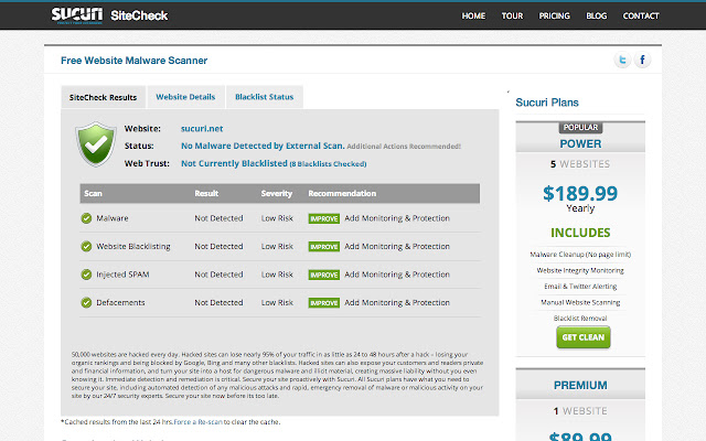 Sucuri Sitecheck chrome谷歌浏览器插件_扩展第3张截图