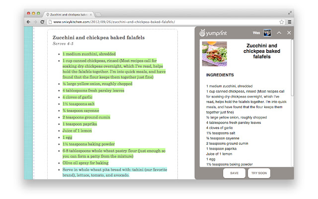 Yumprint chrome谷歌浏览器插件_扩展第1张截图