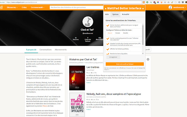 Better Wattpad Interface chrome谷歌浏览器插件_扩展第2张截图