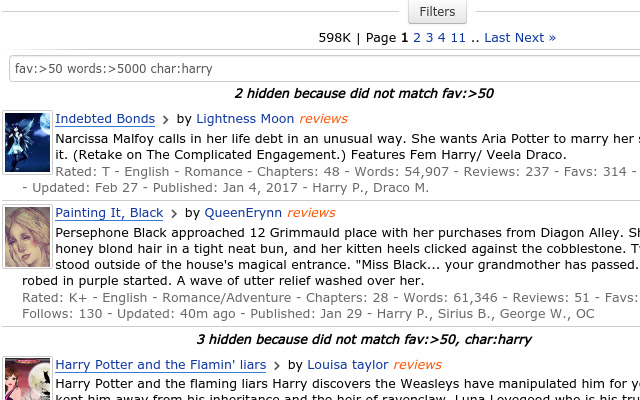 fanfilter chrome谷歌浏览器插件_扩展第1张截图