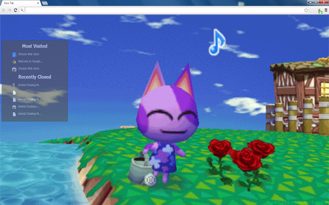 Animal Crossing live background chrome谷歌浏览器插件_扩展第3张截图
