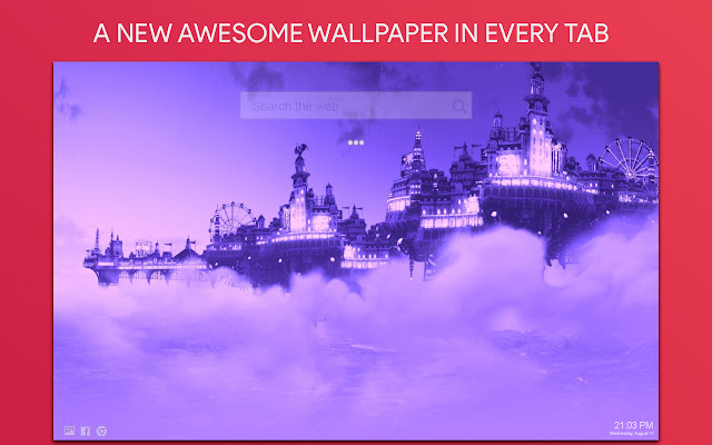 Purple Aesthetic Wallpaper HD Custom New Tab chrome谷歌浏览器插件_扩展第5张截图