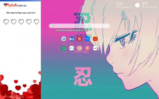 Aesthetic Anime Wallpaper HD New Tab Theme chrome谷歌浏览器插件_扩展第4张截图