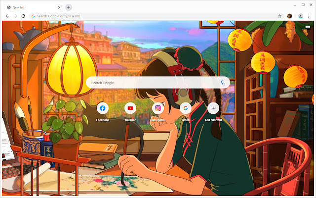 Anime Lofi student girls Wallpapers New Tab chrome谷歌浏览器插件_扩展第2张截图