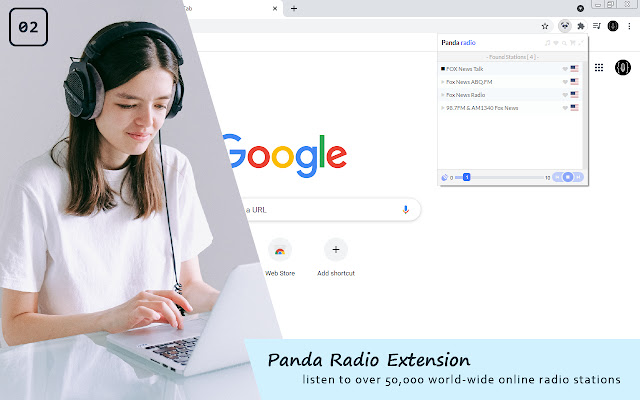 Panda Radio chrome谷歌浏览器插件_扩展第2张截图