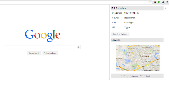 Reveal your IP-address and copy to clipboard chrome谷歌浏览器插件_扩展第1张截图