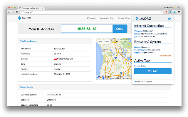 IP Address Lookup & Domain Whois chrome谷歌浏览器插件_扩展第2张截图