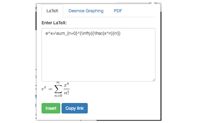 LaTeX, Desmos, and PDF extension chrome谷歌浏览器插件_扩展第1张截图