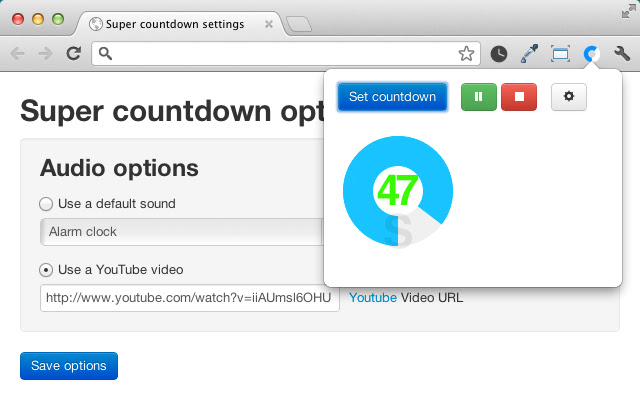 Super countdown chrome谷歌浏览器插件_扩展第1张截图