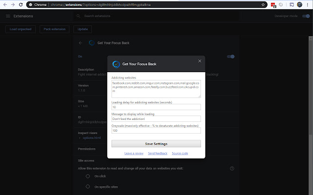 Get Your Focus Back chrome谷歌浏览器插件_扩展第3张截图