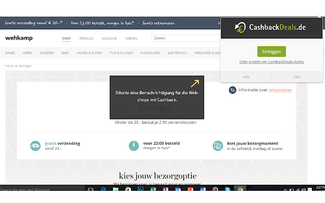 CashbackDeals.de Cashback-Melder chrome谷歌浏览器插件_扩展第1张截图