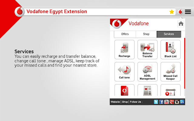 Vodafone Egypt Extension chrome谷歌浏览器插件_扩展第3张截图