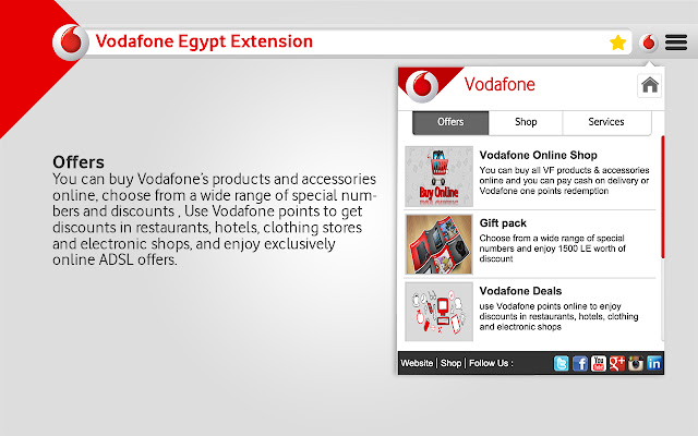 Vodafone Egypt Extension chrome谷歌浏览器插件_扩展第4张截图