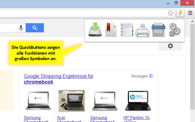 QuickButtons chrome谷歌浏览器插件_扩展第2张截图