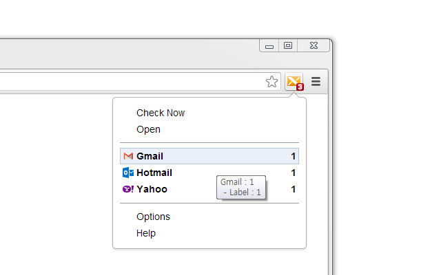 X-notifier (for Gmail™,Hotmail,Yahoo,AOL...) chrome谷歌浏览器插件_扩展第1张截图