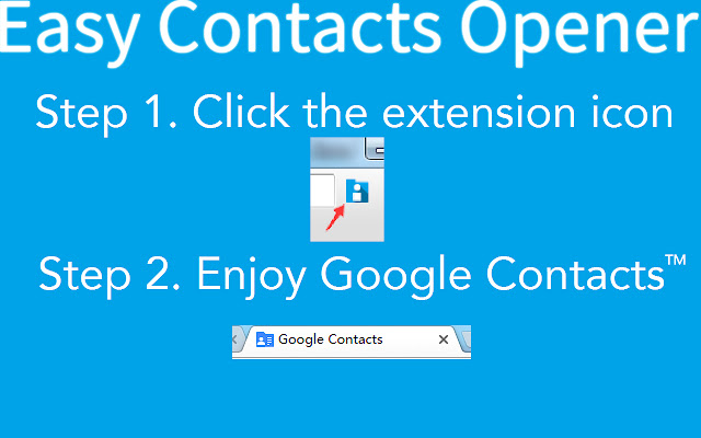 Easy Contacts Opener for Google Contacts™ chrome谷歌浏览器插件_扩展第2张截图
