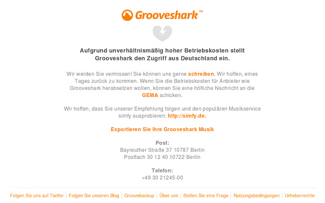 Grooveshark Germany unlocker chrome谷歌浏览器插件_扩展第1张截图