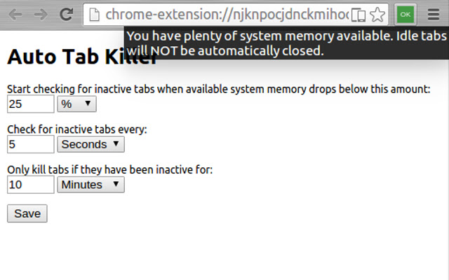 Auto Tab Killer chrome谷歌浏览器插件_扩展第2张截图