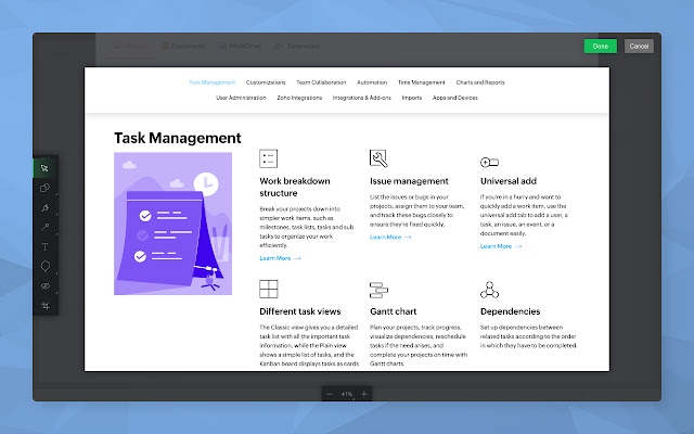 Zoho Projects chrome谷歌浏览器插件_扩展第1张截图