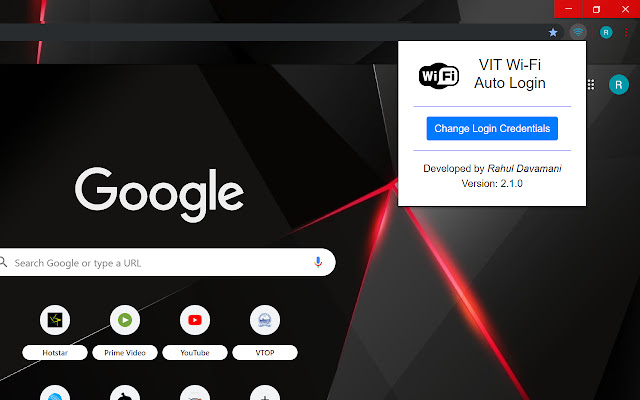 VIT WiFi Auto Login chrome谷歌浏览器插件_扩展第1张截图