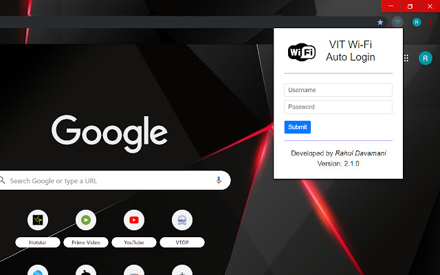 VIT WiFi Auto Login chrome谷歌浏览器插件_扩展第2张截图