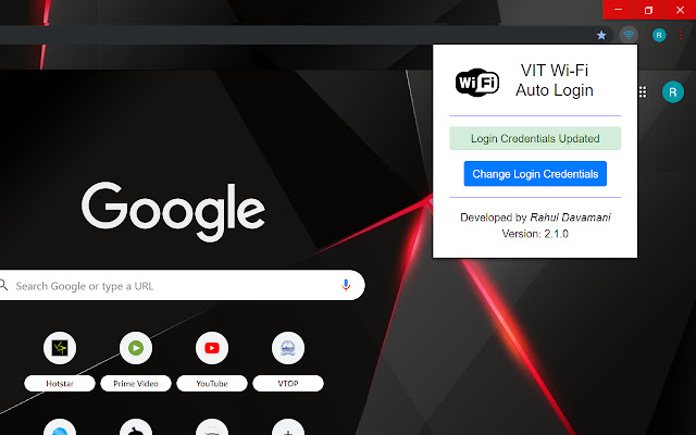 VIT WiFi Auto Login chrome谷歌浏览器插件_扩展第3张截图