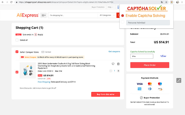 Easy AliExpress Captcha Solver chrome谷歌浏览器插件_扩展第4张截图