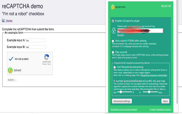 AZcaptcha automatic captcha solver chrome谷歌浏览器插件_扩展第1张截图