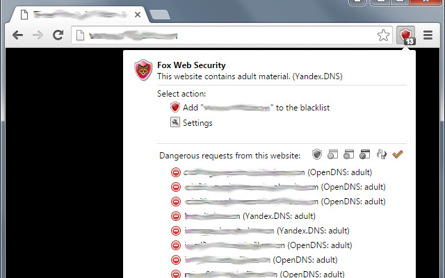Fox Web Security chrome谷歌浏览器插件_扩展第3张截图