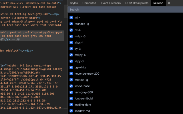 Tailwind Devtools chrome谷歌浏览器插件_扩展第2张截图