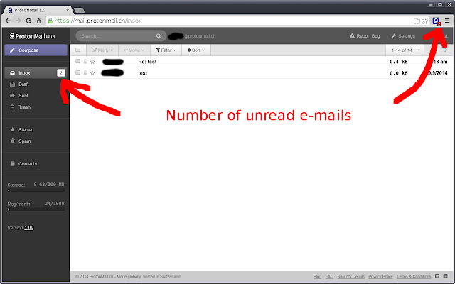 Inbox Checker for ProtonMail chrome谷歌浏览器插件_扩展第2张截图