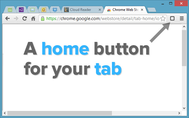 Tab Home chrome谷歌浏览器插件_扩展第1张截图