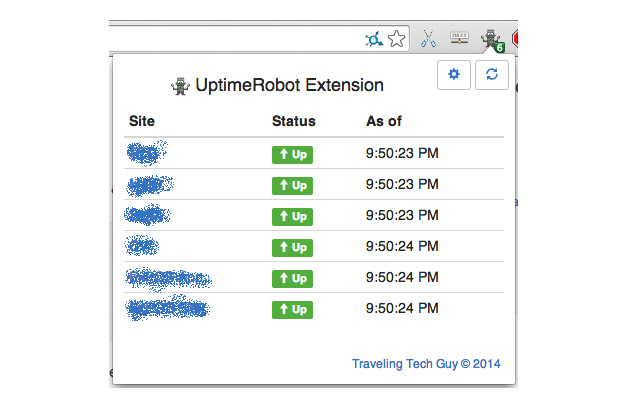 UptimeRobot Extension chrome谷歌浏览器插件_扩展第1张截图