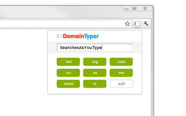 DomainTyper - Domain Search Extension chrome谷歌浏览器插件_扩展第1张截图