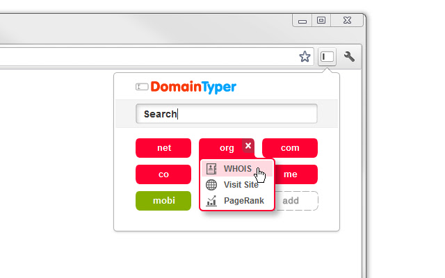 DomainTyper - Domain Search Extension chrome谷歌浏览器插件_扩展第2张截图