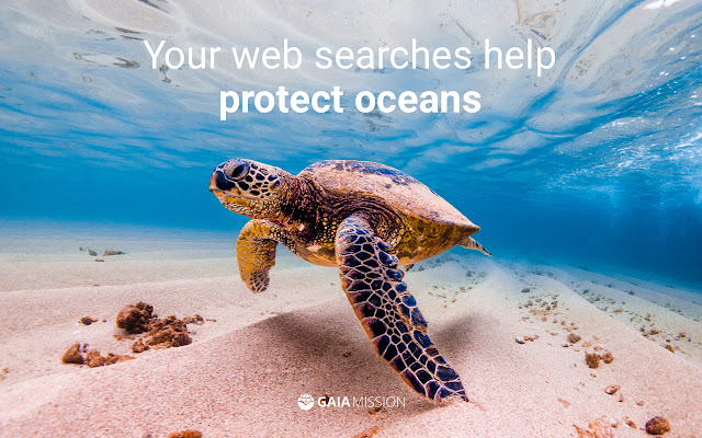 Gaia Mission - Search the web & save oceans chrome谷歌浏览器插件_扩展第1张截图