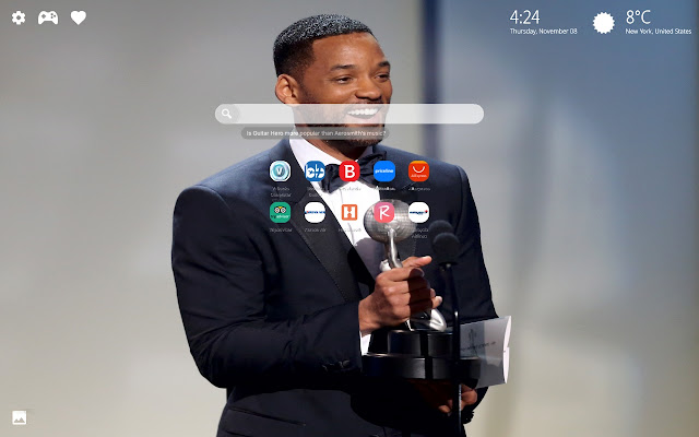 Will Smith Wallpapers HD New Tab chrome谷歌浏览器插件_扩展第1张截图