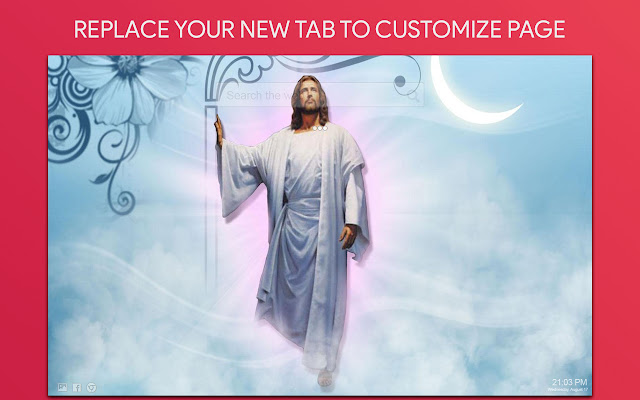 Jesus Wallpaper HD Custom New Tab chrome谷歌浏览器插件_扩展第1张截图