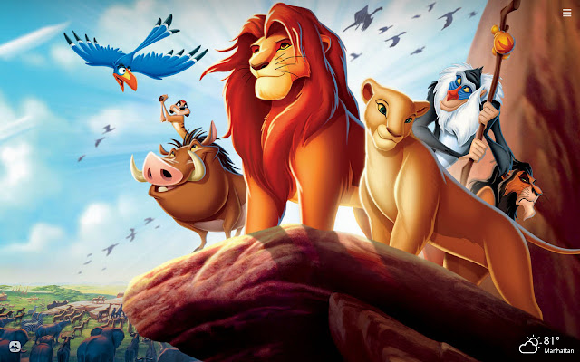 Lion King HD Wallpapers New Tab Theme chrome谷歌浏览器插件_扩展第1张截图