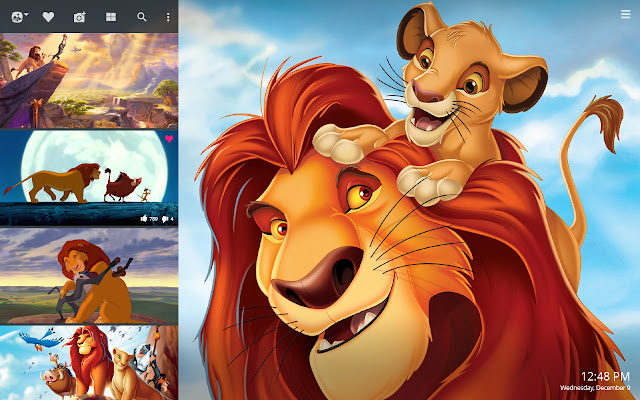 Lion King HD Wallpapers New Tab Theme chrome谷歌浏览器插件_扩展第2张截图
